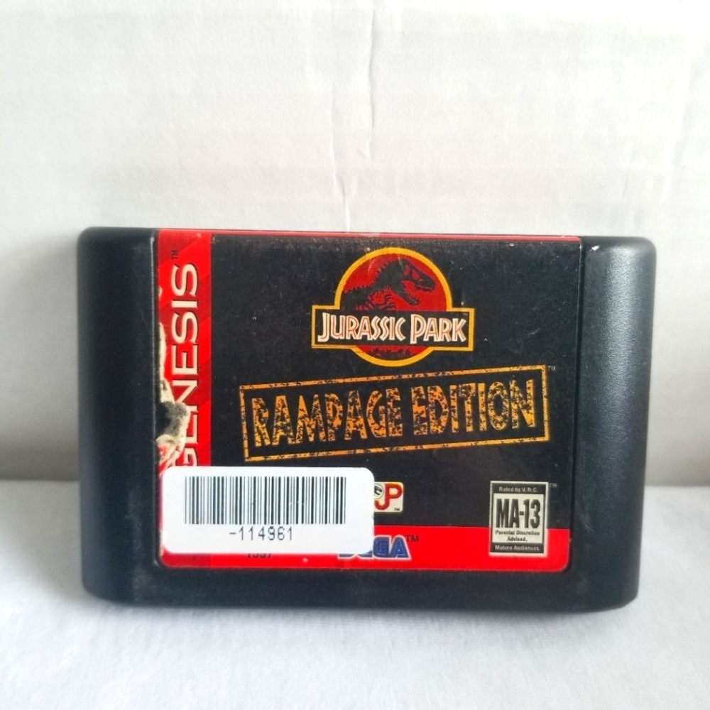 Sega Genesis Jurassic Park Rampage Edition Video Game
